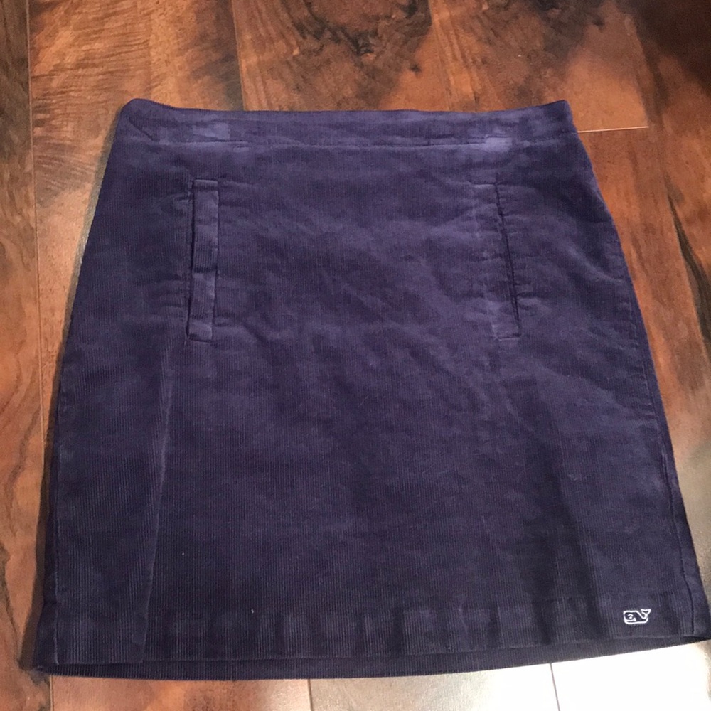 kids navy corduroy vineyard vines skirt